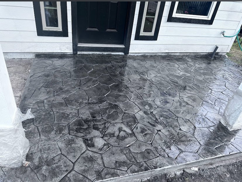 Overlay Stamped Concrete 